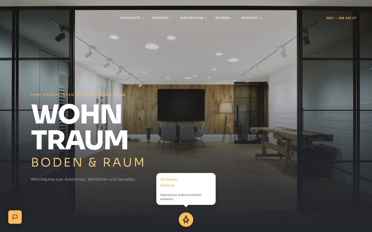Screenshot wohntraum-weiden.de